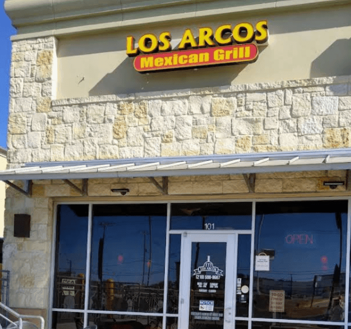 Los Arcos Mexican Grill Bulverde San Antonio Authentic Mexican Food a restaurant with a sign on the front