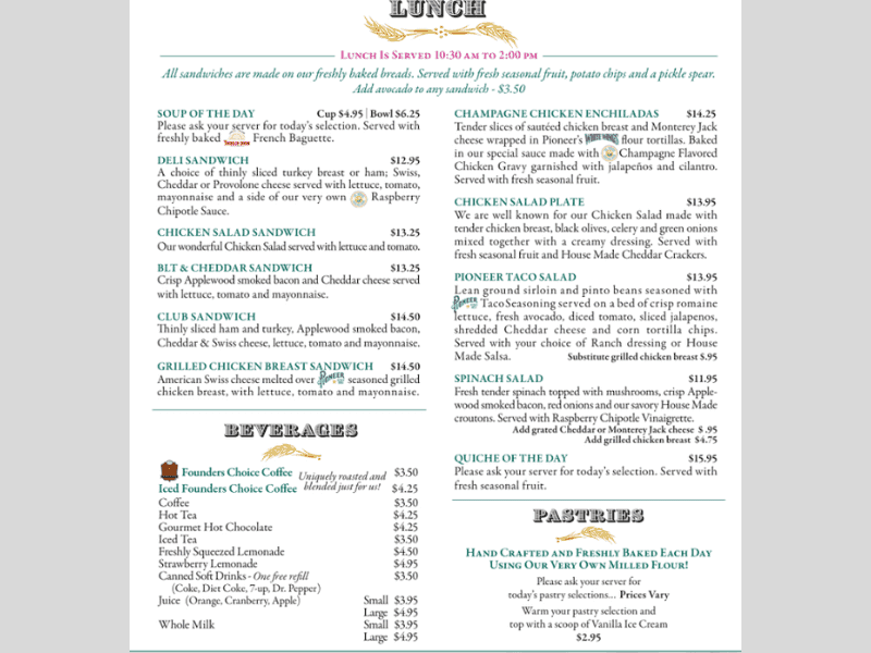 The Guenther House restaurant , museum, and Historical place IN San Antonio Manu dishes they Serve